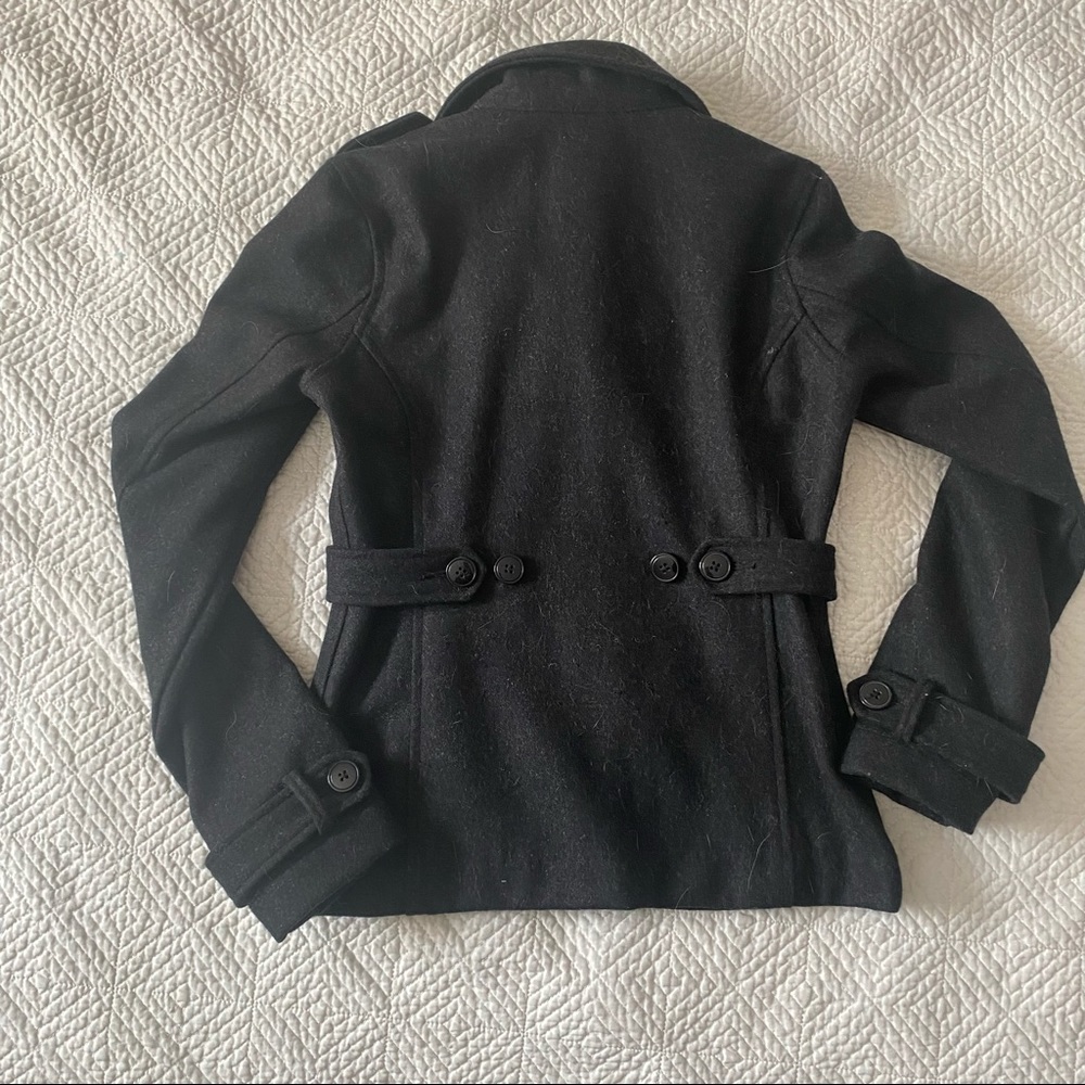 Obey Gray Wool Utility Jacket Fall Spring Coat Xxs - image 3